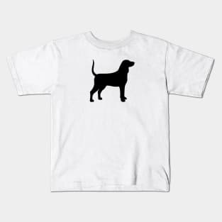 Bluetick Coonhound Silhouette Kids T-Shirt